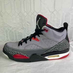 Jordan Son Of Mars Gray and Red Sneakers with Elephant Print Mens Size 13
